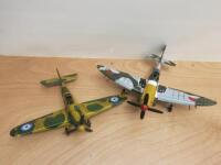 2 x Metal Model War Planes.