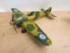 2 x Metal Model War Planes. - 2