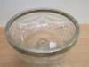 Cut Glass Fruit Bowl with Silver Plated Rim. Size Diameter 21cm. - 3