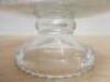 Cut Glass Fruit Bowl with Silver Plated Rim. Size Diameter 21cm. - 5