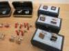 26 x Items of Jewellery and Accessories to Include: 6 x Pairs of Cufflinks in Boxes, 18 x Loose Pairs of Cufflinks, 1 x Boxed Sterling Silver Money Clip & 1 x Key Ring. - 6