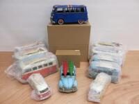 14 x Assorted Lesser & Pavey Tin Camper Style Vans.