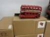 32 x Tin Red London Buses to Include: 1 x Open Top, 3 x Large, 6 x Medium, 7 x Small, 15 x Extra Small. - 4