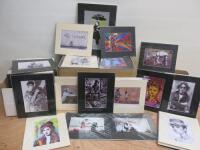 Approx. 550 of Assorted Mounted & Wrapped Prints in A4 & A5 Sizes, Depicting a Variety of Topics, Cultures, Locations (New York, Paris, London, Rome), Street Artists & Pop Singers.