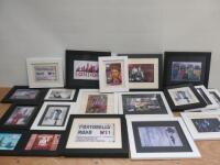 19 x Assorted Sized Framed & Mounted Perspex Prints.