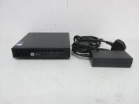 HP ProDesk 400 G2 Desk Top Mini Pc, Model TPC-P0589DM. Intel Core i3-6100T CPU @ 3.20GHz,4GB RAM,465 GB HDD, Running Windows 10 Pro. Comes with Power Supply.