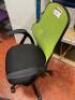 Realspace Office Swivel Chair with Lime Green Mesh Back & Black Hopsack Seat. - 3