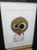 Qwelti ' Bird Jesus' Limited Edition Print 05/18 Tylers & Co. Framed & Glazed. Size 38 x 72cm. - 2