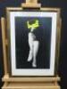 Limited Edition Framed & Glazed Print 6/50, 'Thinking Lady' Signed by the Artist. Size 40 x 54cm.