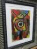 Joan Miro Personnage 'Unnamed' Medium Pochoir, Dated 1965, Framed & Glazed, Edition 1200 Printed by Jacomet. Size 50 x 59cm. - 2