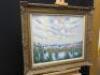 Norman Lloyd 'Pond Reeds Under a Cloudy Sky' Oil on Canvas, Signed by the Artist in Gilt Frame, Size 79 x 69cm. - 3