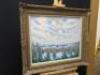 Norman Lloyd 'Pond Reeds Under a Cloudy Sky' Oil on Canvas, Signed by the Artist in Gilt Frame, Size 79 x 69cm. - 4