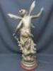 Fee Aux Fleurs Cast Bronze Fairy Statue on Marble Base. - 6