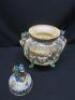 Japanese Koro, 20th Century Ceramic with Lid, Decorated with Japanese Gardens, Figures & Dragons Total Height 38cm. - 4