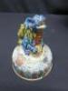 Japanese Koro, 20th Century Ceramic with Lid, Decorated with Japanese Gardens, Figures & Dragons Total Height 38cm. - 5
