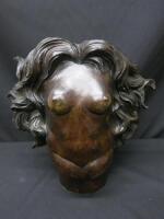 After Dali Bronze Bust 36cm High.