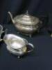 EPNS Tea & Coffee Pot with Milk & Cream Jugs on Tray. - 4