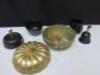 Gold Pumpkin Spice Incense Burner with Black Apple & Pear Broste. - 2