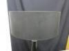 Heavy Pewter & Black Enamelled Column Floor Standing Lamp with Black Shade (162cm) and Matching Table Lamp (65cm High). - 4
