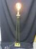 Brass Modern Floor Standing Standard Lamp with Large Filament Bulb. Size (H) 156cm. - 7
