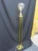 Brass Modern Floor Standing Standard Lamp with Large Filament Bulb. Size (H) 156cm. - 4