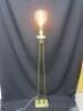 Brass Modern Floor Standing Standard Lamp with Large Filament Bulb. Size (H) 156cm. - 7