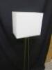 Brass Modern Floor Standing Standard Lamp with Large Filament Bulb & Shade. Size (H) 156cm. - 3