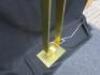 Brass Modern Floor Standing Standard Lamp with Large Filament Bulb & Shade. Size (H) 156cm. - 4
