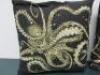 Squid & Octopus Designed Cushions. Size 43cm x 43cm. - 3