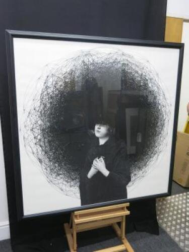 Dan Hillier 'Elipisis XL' Limited Edition Print 32/100, With Certificate of Authenticity. Framed. Size 128 x 128cm.