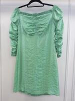 Black Sapote Mayfair Ladies Green Bardot Dress. Size S. RRP £370.