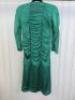 Black Sapote Mayfair Ladies Green Silk Evening Midi Dress wth Ruched Front Detail & Gold Buttons. Size s. RRP £495. - 2