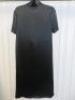 Black Sapote Mayfair Ladies Black Crepe Midi Dress with Zip Front and Funnel Neck. Size S. RRP £295. - 2