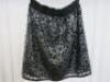 Black Sapote Mayfair Ladies Black/Silver Embroidered Flower Pattern Elasticated Waist Mini Skirt. Size S. RRP £250. - 3