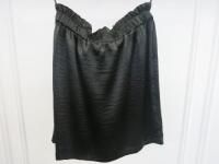 Black Sapote Mayfair Ladies Black Elasticated Waist Mini Skirt. Size S. RRP £180.