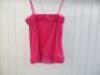 Black Sapote Mayfair Ladies Fluorescent Pink Cami Top. Size S. RRP &pound;215. - 3
