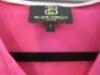 Black Sapote Mayfair Ladies Pink Satin Hooded Top with Ruched Sleeves & Elasticated Waistband. Size S. - 2