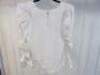 Black Sapote Mayfair Ladies White V Neck Ruched Sleeve Top. Size M. RRP &pound;271. - 4