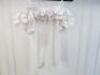 Black Sapote Mayfair Ladies White Ruched Bardot Top. Size S. RRP &pound;245