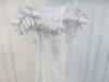 Black Sapote Mayfair Ladies White Ruched Bardot Top. Size S. RRP &pound;245 - 2