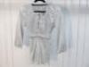 Black Sapote Mayfair Ladies Silver Lurex Top with Tie Detail to Neck & Waist. Size S. RRP &pound;295. - 3