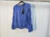 Black Sapote Mayfair Ladies Purple Elasticated Sleeve & Waist Top. Size S. RRP &pound;233.