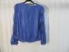 Black Sapote Mayfair Ladies Purple Elasticated Sleeve & Waist Top. Size S. RRP &pound;233. - 3
