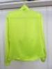 Black Sapote Mayfair Ladies Neon Yellow Long Sleeve Zip Front Top. Size S. - 2