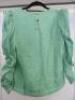 Black Sapote Mayfair Ladies Mint Green Crepe V Neck Ruffle Sleeve Top. Size S. RRP &pound;271. - 2