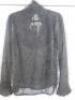 Black Sapote Mayfair Ladies Black Mohair Zip Detail Long Sleeve Top. Size M. RRP &pound;233. - 3