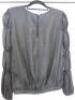 Black Sapote Mayfair Ladies Black Crepe Ruched Arm Elasticated Waist Top. Size S. RRP &pound;233 - 2