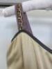 Countess of Frog Designer Ladies Gold/Pink/Purple Panelled Dress with Chain Detail to Waist & Straps. Size S. - 4
