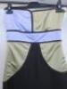 Countess of Frog Designer Ladies Lilac/Green/Black Panelled Strapless Dress. Size S. - 2