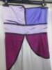 Countess of Frog Designer Ladies Lilac/Purple/Ivory Panelled Strapless Dress. Size S. - 2